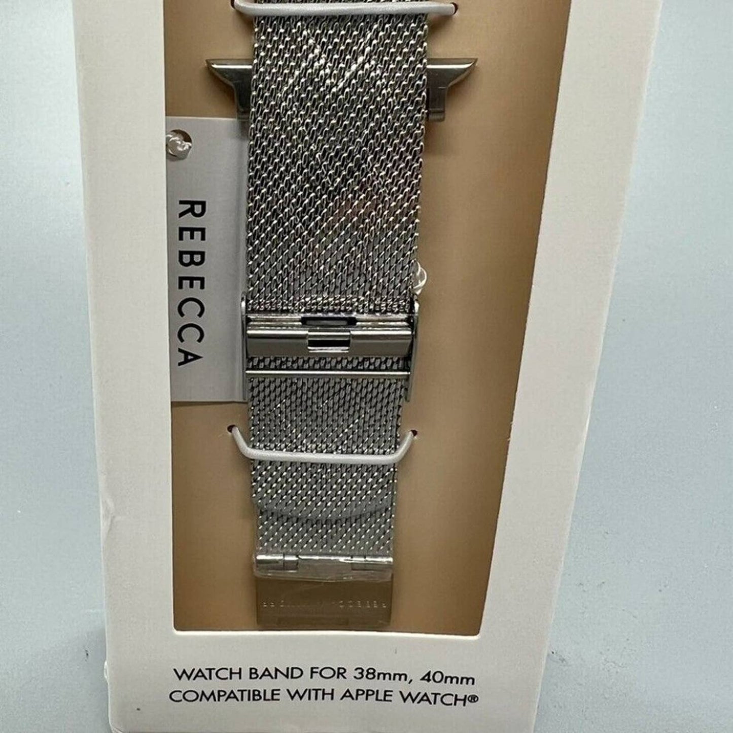 Rebecca Minkoff Women's Stainless Steel Mesh Strap for Apple Watch 38/40mm 22501