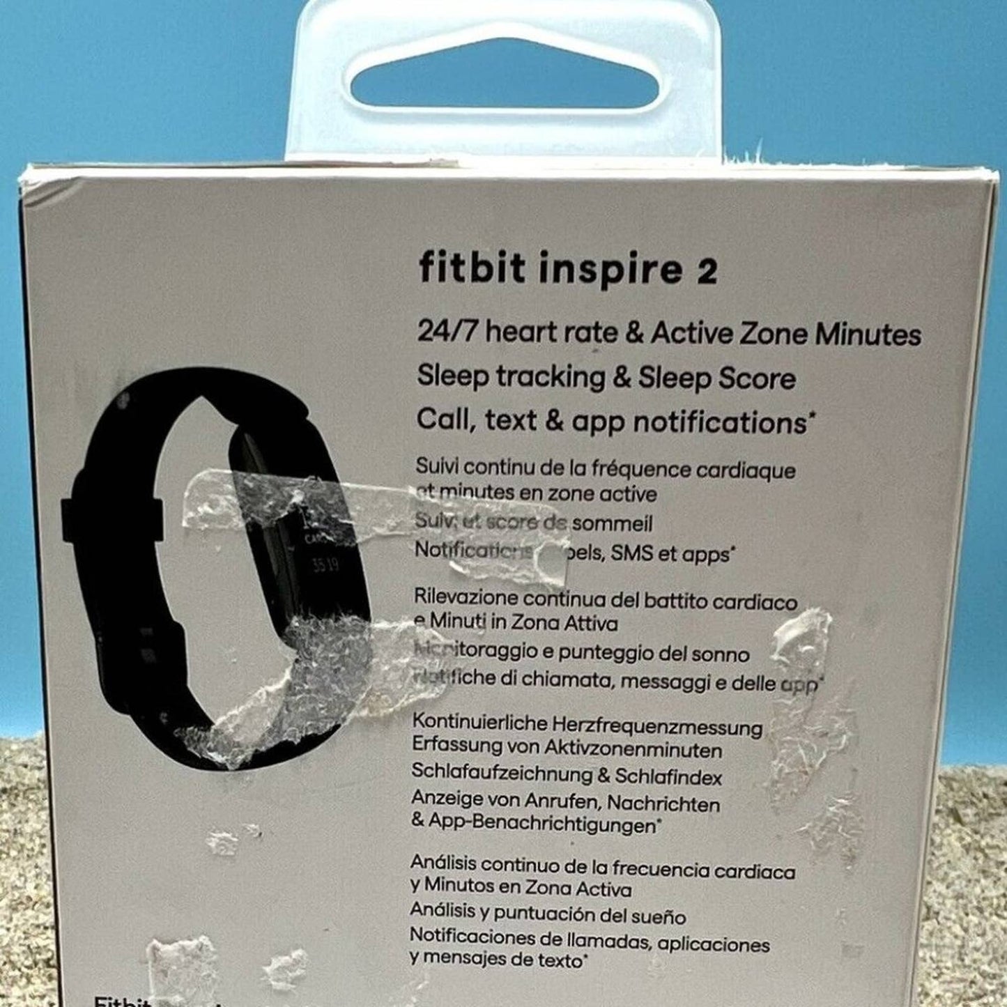 Fitbit Inspire 2 Black, Small & Large Bands Included, NEW IN BOX