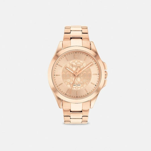 Coach Libby Watch 37mm with Metal Band in Rose Gold