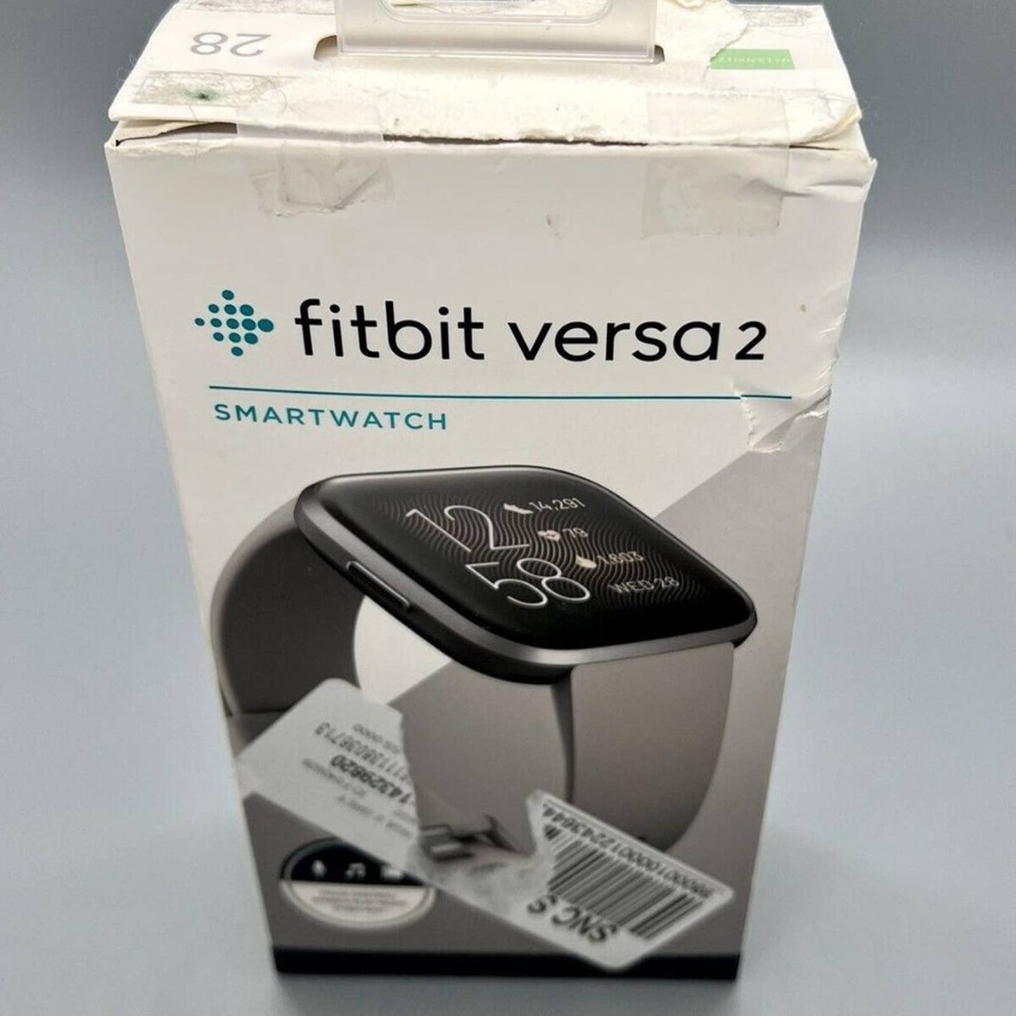 Fitbit Versa Smartwatch with Small & Large Bands - Gray/Silver Aluminum FB504SRG