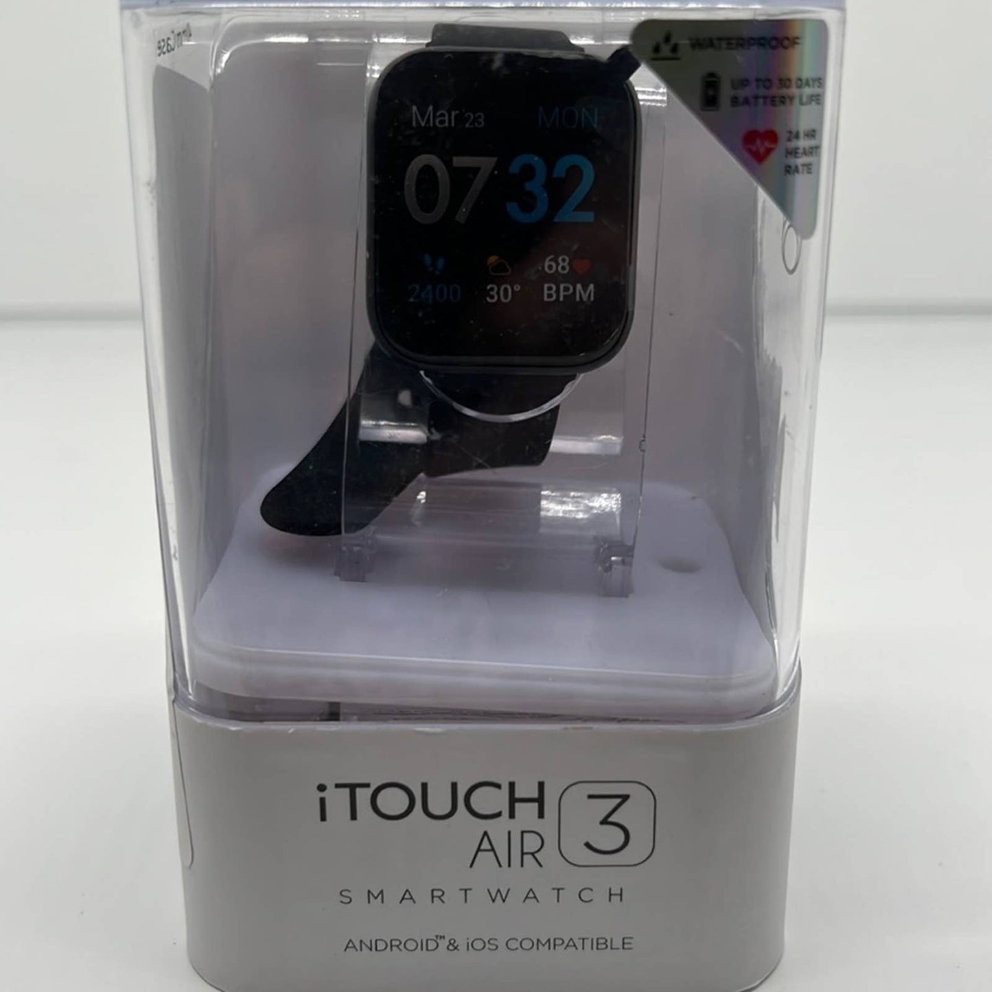 iTOUCH Air 3 Smart watch Fitness Tracker, Heart Rate 44mm Case