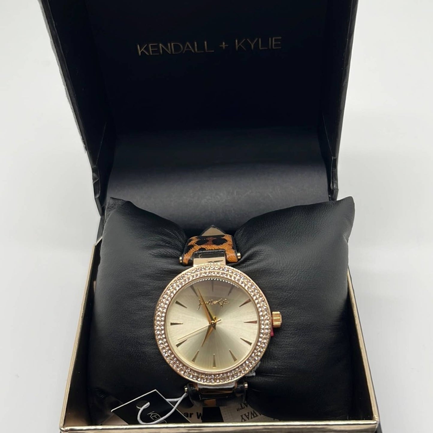 Kendall + Kylie Womens Brown Leather Strap Watch 14379g-42-A39