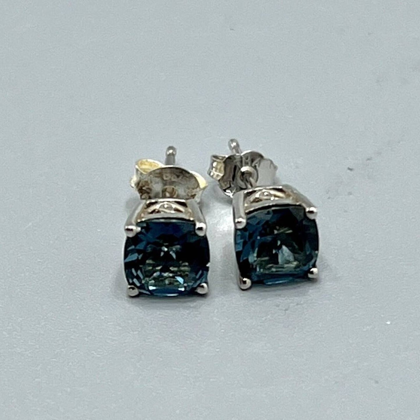 Blue Topaz (2-1/2 ct. t.w.) Stud Earrings in Sterling Silver