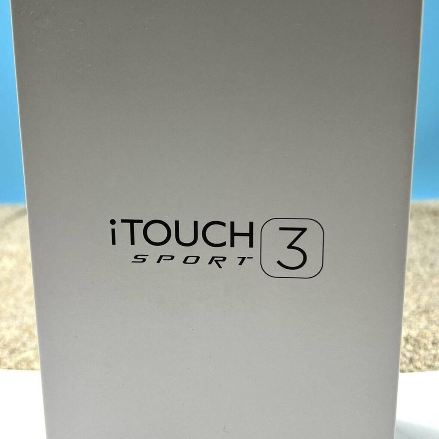 iTouch Sport 3 Smartwatch Fitness Tracker: Silver Case with White Strap