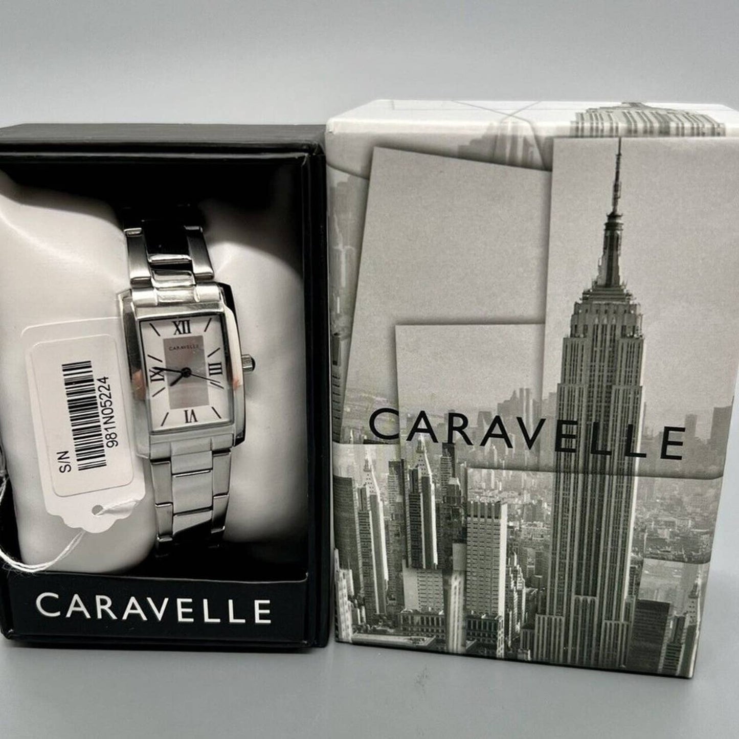 CARAVELLE DESIGNED BY BULOVA Women's Stainless Steel Bracelet Watch 21x33mm