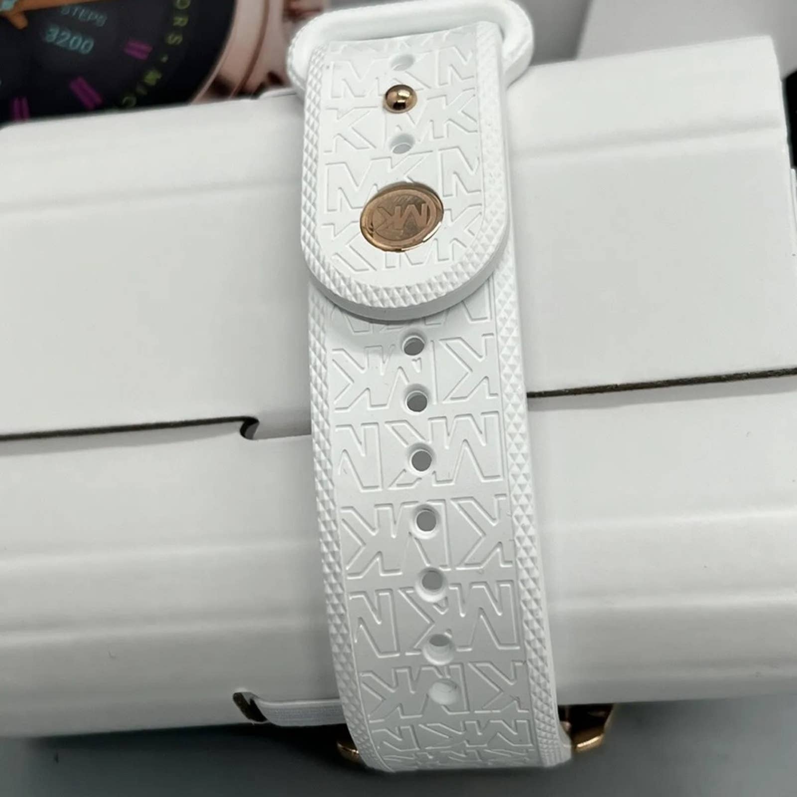 Michael kors white sales watch band