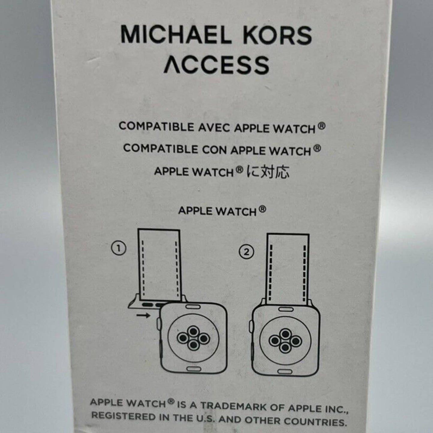 Michael Kors Women's Navy Leather 38/40mm Apple Watch Band