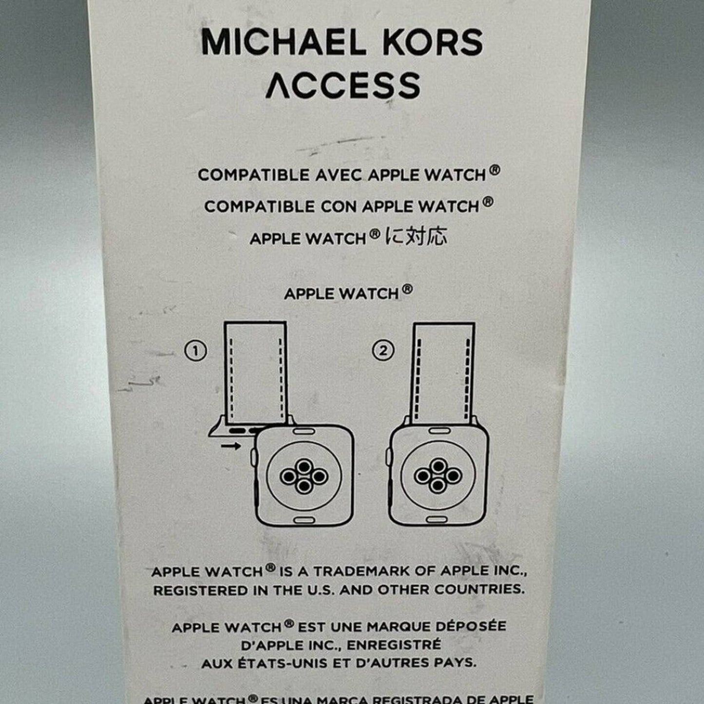 MICHAEL KORS Two-Tone Stainless Steel Band for Apple Watch, Compatible with 42mm